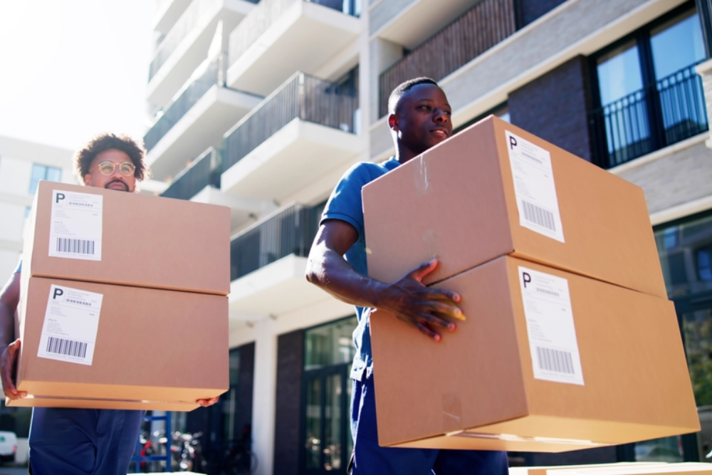 Truck Movers Unloading